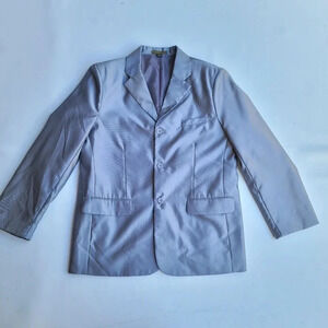 Boltini Boys Formal Blazer Jacket Silver Gray Polyester Viscose Size 16